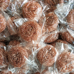 แผ่นขัดล้างจานเคลือบทองแดง รุ่น FF5345 สำหรับทำความสะอาดหม้อ กระทะ และภาชนะต่างๆ  ใยขัดเหล็กอย่างดี ทนทาน - Product Image 4