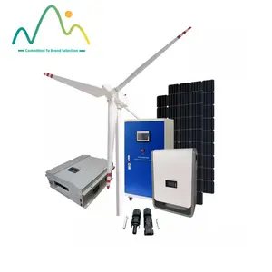 Venta caliente 5000W Sistema híbrido de turbina eólica Generador de energía solar y eólica Sistema de energía renovable 1kw 2kw 3kw 5kw