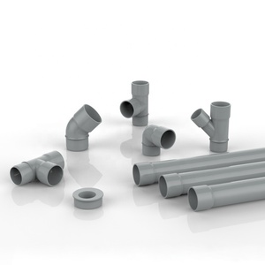 Vente chaude Raccord de tuyauterie <span class=keywords><strong>PVC</strong></span> 45 degrés, type Y réducteur latéral, pour évacuation des eaux usées et ventilation des sols, conforme à la norme DIN - Product Image 6