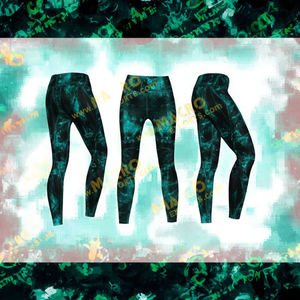 Pantalons de yoga formels pour femmes, leggings de sport sans couture à taille haute, design à contraste élevé, extensible, confortable, sublimation - Product Image 2