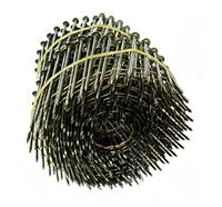 Clous en bobine de 15 degrés, 2,3 x 50, galvanisés, à tige lisse, pour charpente, enroulés sur fil