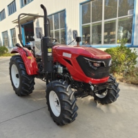 Tracteur à quatre roues motrices compatible avec divers équipements agricoles