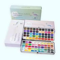 Mini Watercolor Kids Paint Set - (Bulk Pack of 24) - 5 Water Color Pai –