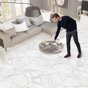 Brilon Grey 600x1200mm Polished Marble Look Glazed Porcelain Floor And Wall <b>Tiles</b> - Product Image 6