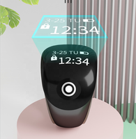 Réveil numérique intelligent avec alarme pour les heures de prière, écran tactile pour musulmans, nouvelle version avec anneau de prière en plastique (Tasbih)