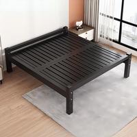 Lit double en fer renforcé et épaissi 1,5 m 1,8 m, design de chambre à coucher moderne minimaliste de luxe