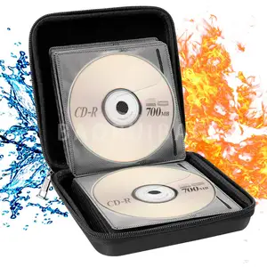 Fire-proof Shockproof Waterproof Eva Cd Storage Case