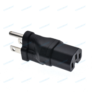 Convertisseur d'alimentation CA NEMA 5-15P vers <span class=keywords><strong>IEC320</strong></span> <span class=keywords><strong>C15</strong></span>, prise standard américaine 3 broches mâle vers adaptateur d'alimentation <span class=keywords><strong>C15</strong></span> 3 trous - Product Image 4