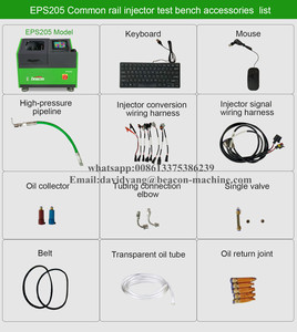 Piezo Nozzle Test Common Rail Diesel Fuel Injector Repair NTS205 EPS205 DTS205 High Pressure CRDI Injector Test Bench