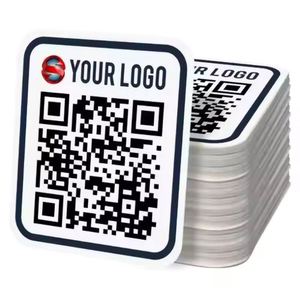 Autocollant découpé en vinyle PVC résistant aux UV et à l'eau, impression d'étiquettes de logo, autocollants découpés avec code QR pour la promotion - Product Image 4