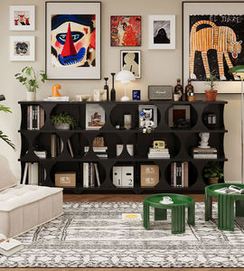 Estantería Moderna de Metal de 3 Niveles, Abierta, Ahorra Espacio, para Oficina en Casa, Comedor, Sala de Estar, Dormitorio - Product Image 3