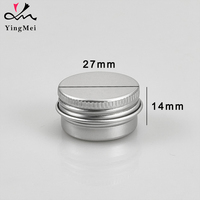 Mini boîte en aluminium écologique vide pour baume à lèvres, lotion, cosmétiques, savon, pilules, aliments, conteneur de stockage