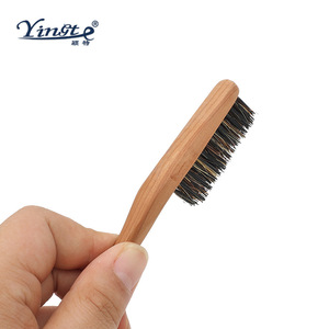 Yinste Solid Wood Horsehair <b>Brush</b> Soft Bristles Household <b>Cleaning</b> Shoe <b>Brush</b> - Product Image 3