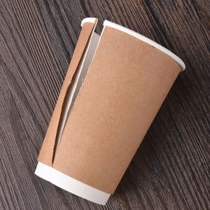 Gobelet en papier à double paroi jetable, imprimé sur mesure, imperméable, écologique, avec revêtement PE et qualité alimentaire - Product Image 6