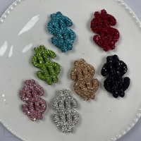 Breloques DIY en métal argenté et doré, incrustées de diamants, pour ongles, vêtements, cheveux, accessoires polyvalents, pinces, décoration de chaussures et sacs
