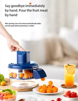 Huishoudelijke keuken elektrische fruit schiller automatische plastic druiven- en pruimen schilmachine schoon compact keuken gadget met