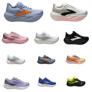 أحذية رياضية جديدة من بروكس ماكس سوبر جليسرين للرجال والنساء، مع وسادة داعمة ونعل سميك وإغلاق برباط، مناسبة للمشي في الصيف - Product Image 1