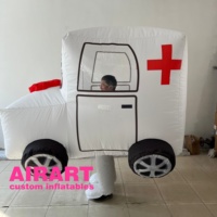 Spectacle de conduite pour adultes ambulance gonflable voiture marionnette nouveau style costume
