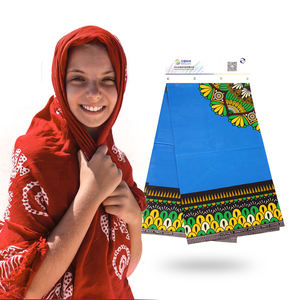 Vente en gros Kitenge <span class=keywords><strong>Leso</strong></span> Khanga Ankara imprime style cire véritable 100% coton tissu conceptions personnalisées popeline tissu tissé - Product Image 1