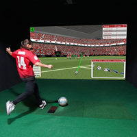 Simulateur sportif commercial d'intérieur pour l'entraînement au golf, au basketball, au football et au baseball