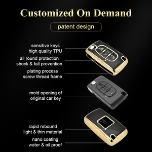 <span class=keywords><strong>Coque</strong></span> <span class=keywords><strong>de</strong></span> protection pour clé <span class=keywords><strong>de</strong></span> voiture à distance en TPU DM pour Peugeot 107 207 307 308 407 607 3008 5008 pour Citroën <span class=keywords><strong>Xsara</strong></span> <span class=keywords><strong>Picasso</strong></span> C5 C6 C8 sans clé - Product Image 3