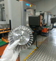 Rotor à pales intégrées sur mesure usiné CNC 5 axes de précision en acier inoxydable/aluminium pour turbocompresseur aérospatial