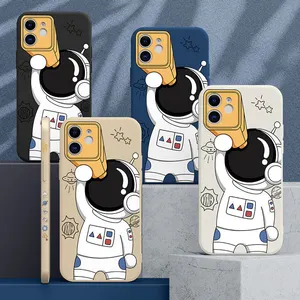 Capa para iphone 13 do desenho animado macio de tpu, capa impressão do oem com protetor de lente para iphone 13 pro max