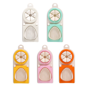 Manjia thiết kế mới bằng thép không gỉ trứng cắt hai-in-one đa chức năng trứng <span class=keywords><strong>Slicer</strong></span> Hướng dẫn sử dụng đôi Đầu chia trứng - Product Image 2