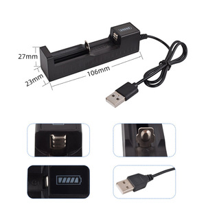 เครื่องชาร์จแบตเตอรี่ Li-ion แบบ USB ความจุสูง 1/2/4 ช่อง ชาร์จด้วยพอร์ต Type-C รองรับหลายขนาด 18650 16340 14500 สำหรับการล่าสัตว์ - Product Image 5