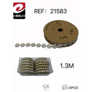 Cordones de Cuentas de Plástico de 1.3M, Hechos a Mano, para Manualidades y Proyectos Creativos - Product Image 1