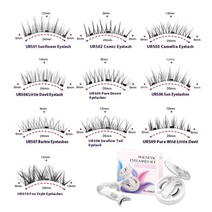 Vente en gros tout-en-un camélia végétalien épais <span class=keywords><strong>cils</strong></span> magnétiques pleine bande renard magnétique sans colle <span class=keywords><strong>faux</strong></span> <span class=keywords><strong>cils</strong></span> aspect naturel - Product Image 4