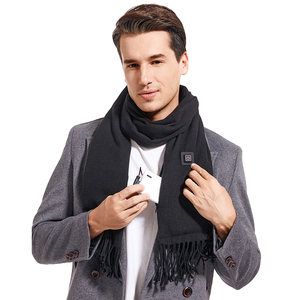 Hot Sale Winter <strong>Heating</strong> <strong>Scarf</strong> USB Rechargeable Constant Temperature Design Solid Color Tassels Warm Heated <strong>Scarves</strong> for Women Men - Product Image 5