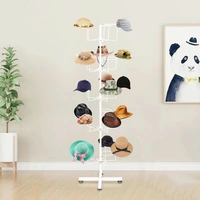 Présentoir de chapeau de baseball au détail de magasin de chapeau de haute qualité présentoir en métal de chapeau de camionneur personnalisé