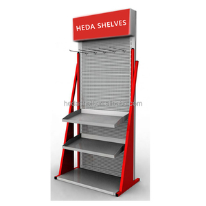 Dẫn Ánh Sáng Logo Tùy Chỉnh Cửa Hàng Bán Lẻ Kim Loại Treo Hiển Thị Kệ Phụ Kiện Hiển Thị Đứng Công Cụ Phần Cứng Peg Hiển Thị <span class=keywords><strong>Rack</strong></span> - Product Image 4