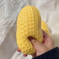 Produit phare : Jouet anti-stress en plastique souple et malléable, en forme de noix de coco, de vaseline ou d'arachide, sans rebond, pour filles et garçons