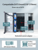 4U 5U 12 Bay con supporto per Server su rack case Hard Disk Hot-swap Storage Chassis SATA con Backplane da 12G o Server Backplane di espansione
