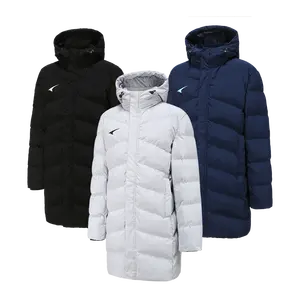 Jaket musim dingin hangat ukuran besar Plus grosir OEM ODM mantel kasual Mode katun hangat jaket Puffer panjang