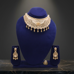 Conjunto de joyas chapadas en oro, collares de formación de oro, conjunto de joyas de moda, joyería chapada en oro de latón, joyería llena de oro Oro Joyeria - Product Image 3
