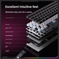 Clavier mécanique sans fil USB ONIKUMA MT603 Tri-mode, nouvelle réponse ultra-rapide, taille standard, rétroéclairage 7-RGB, Hot Swap