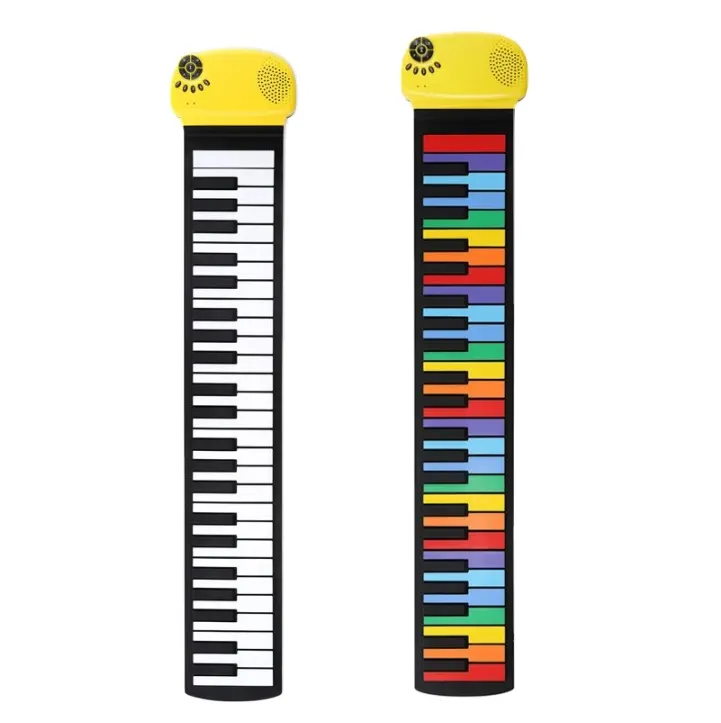 Wholesale Foldable 49 Keys Midi Piano Keyboard Silicone Flexible Roll Piano Electronic Keyboard Digital Piano For Beginners