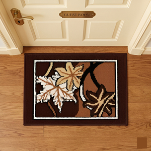 Alfombra de Entrada con Diseño de Hojas para Recibidor, Dormitorio, Cocina, Baño y Decoración de Interiores, para Uso Doméstico, por Exportadores - Product Image 1