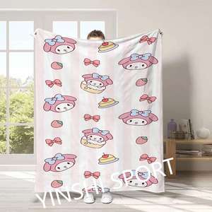 لا موك مخصصة أزياء لطيف الأميرة طفل الفتيات المطبوعة أفخم رمي بطانية غرفة نوم أريكة السفر صوف الفانيلا بطانية - Product Image 4