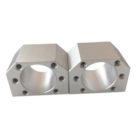 Support de fixation pour écrou DSG12H avec roulement |   Support de siège de vis de précision pour vis à billes SFU1204, pièces usinées CNC en alliage d'aluminium