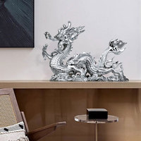 Sculpture de dragon Feng Shui en résine, décoration de bureau, cadeaux d'affaires commerciaux, vente en gros d'usine chinoise