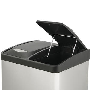 Sello fuerte <span class=keywords><strong>de</strong></span> acero inoxidable, 2 <span class=keywords><strong>compartimentos</strong></span>, <span class=keywords><strong>cubo</strong></span> <span class=keywords><strong>de</strong></span> <span class=keywords><strong>basura</strong></span> <span class=keywords><strong>de</strong></span> cocina interior, cubos <span class=keywords><strong>de</strong></span> reciclaje operados con Pedal, <span class=keywords><strong>cubo</strong></span> <span class=keywords><strong>de</strong></span> <span class=keywords><strong>basura</strong></span> <span class=keywords><strong>de</strong></span> fábrica - Product Image 5