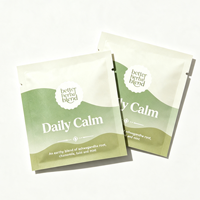 Sachet en papier souple à trois soudures pour emballage de poudre de thé aux herbes et infusions