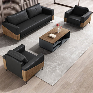 Phong cách hiện đại ba-người da văn phòng <span class=keywords><strong>sofa</strong></span> <span class=keywords><strong>Set</strong></span> cho kinh doanh tiếp nhận & phòng họp cho phòng khách được thực hiện trong Phật Sơn - Product Image 1