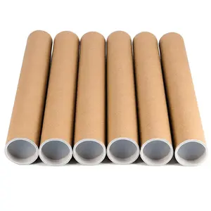 Long cardboard Poster Tubes Packaging for Blueprint Paintings Shipping