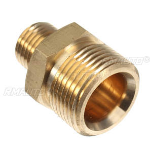 Adaptador de latón M22 macho a 1/4" macho de 1 pieza, acoplamiento rápido para manguera de hidrolavadora Karcher, herramientas de limpieza de coches - Product Image 3