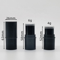 Conteneur en bâton de fond de teint personnalisé 4g 6g Paquet de bâton de blush à contour rotatif noir Surligneur rond Tube de déodorant anti-cernes